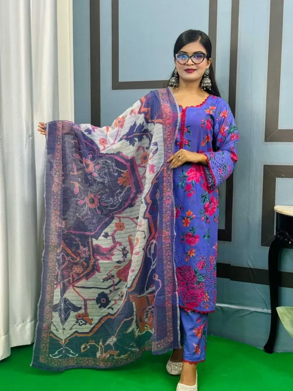 All Over Chikankari শিফলী Embroidery