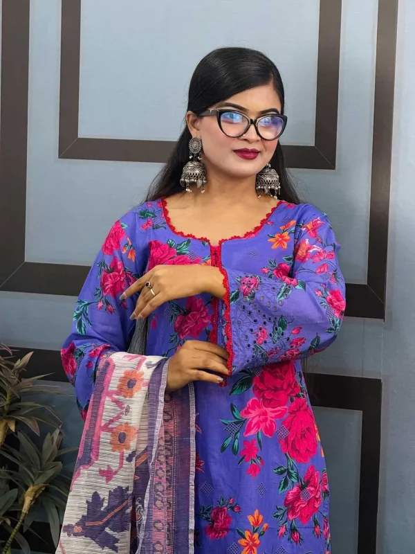 All Over Chikankari শিফলী Embroidery - Image 2