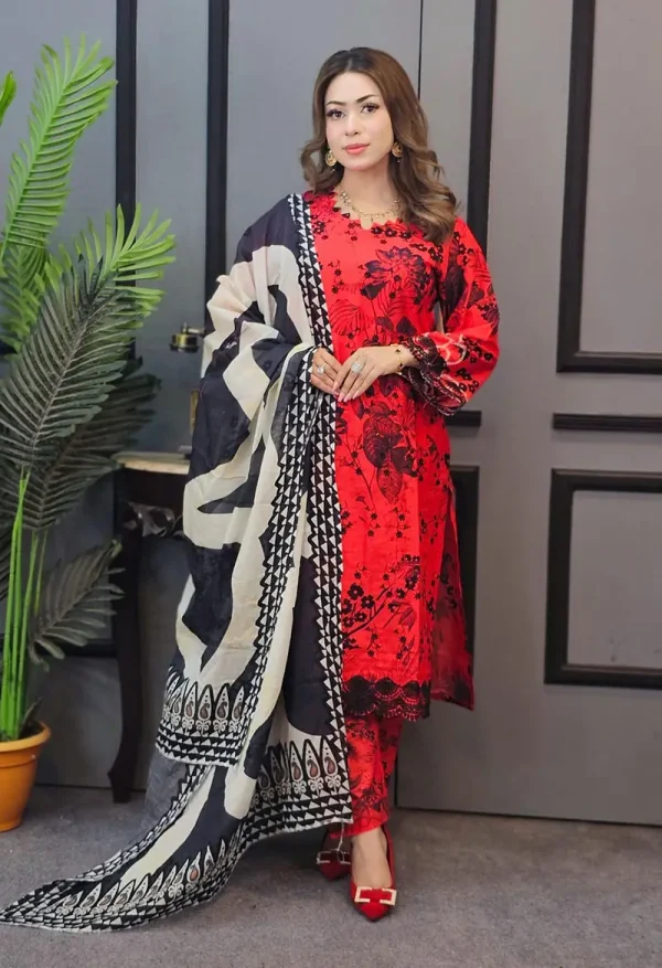 All Over Chikankari শিফলী Embroidery - Image 4