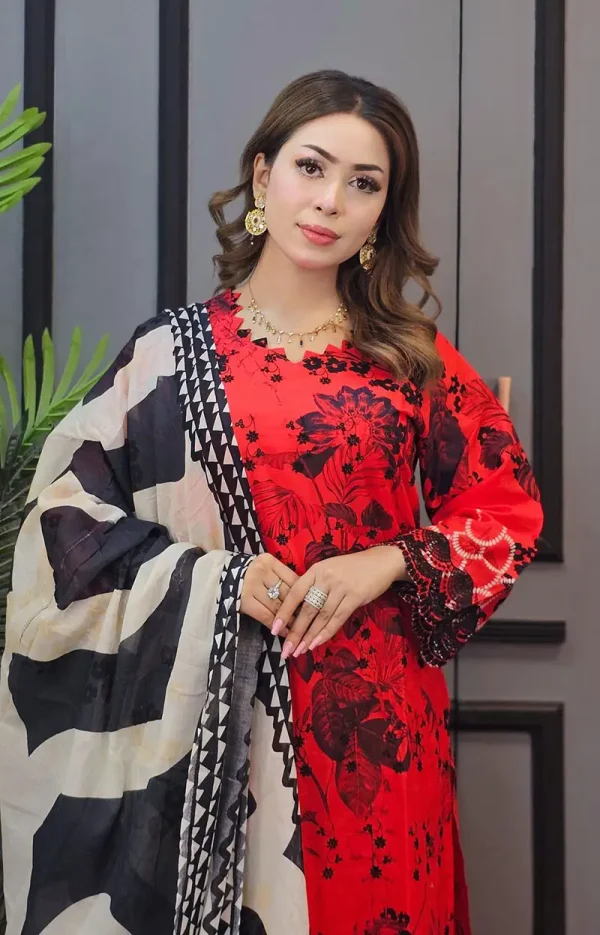 All Over Chikankari শিফলী Embroidery - Image 3