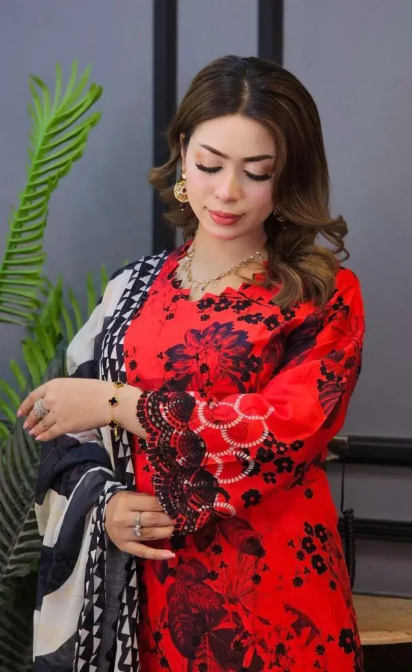 All Over Chikankari শিফলী Embroidery - Image 2
