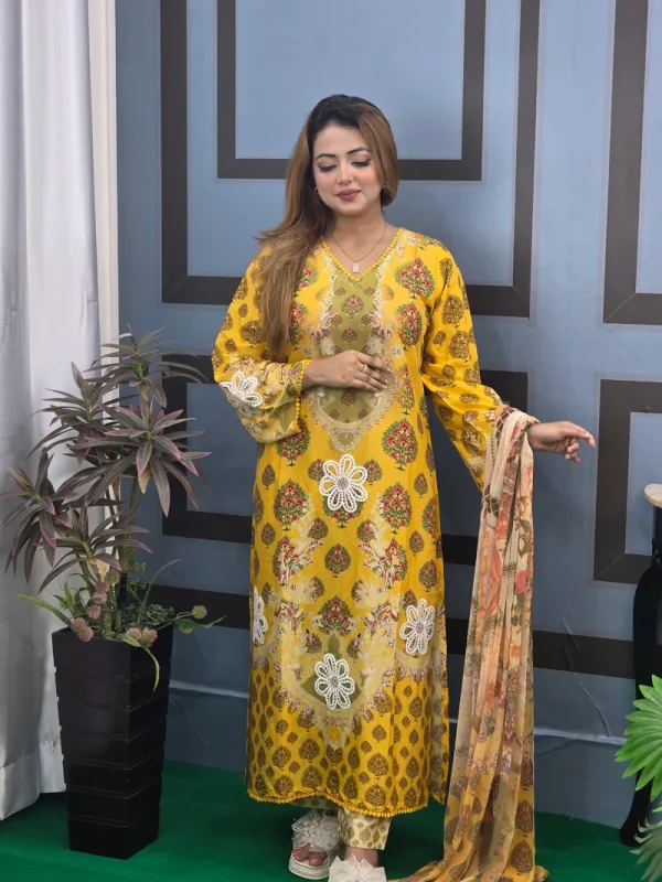 Yellow Lover With Embroidery - Image 2