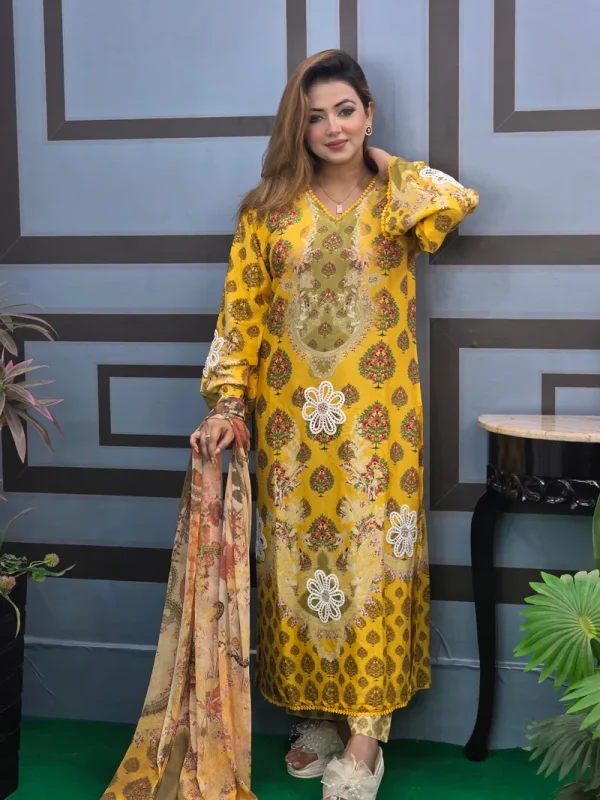 Yellow Lover With Embroidery - Image 5