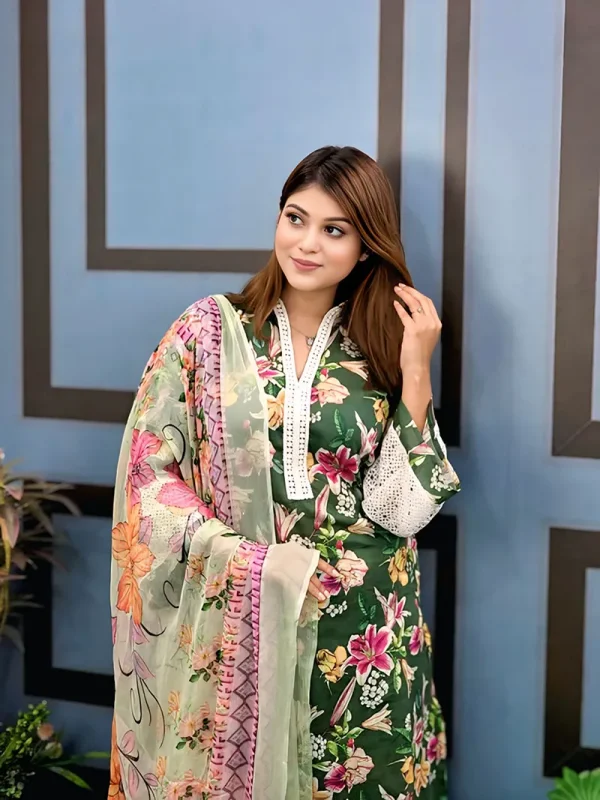 Pakistani Inspired Cotton Lawn - Image 3