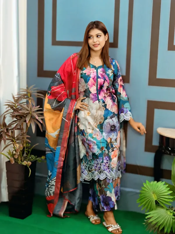Inspired Pakistani Dress Stitched - Image 5